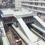 神戸電鉄　橋上駅舎化工事の内土木工事